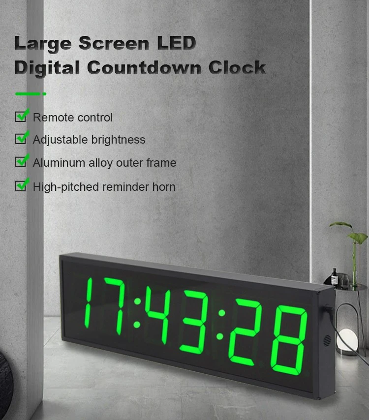 product-750-854 LED green wall clock (1)