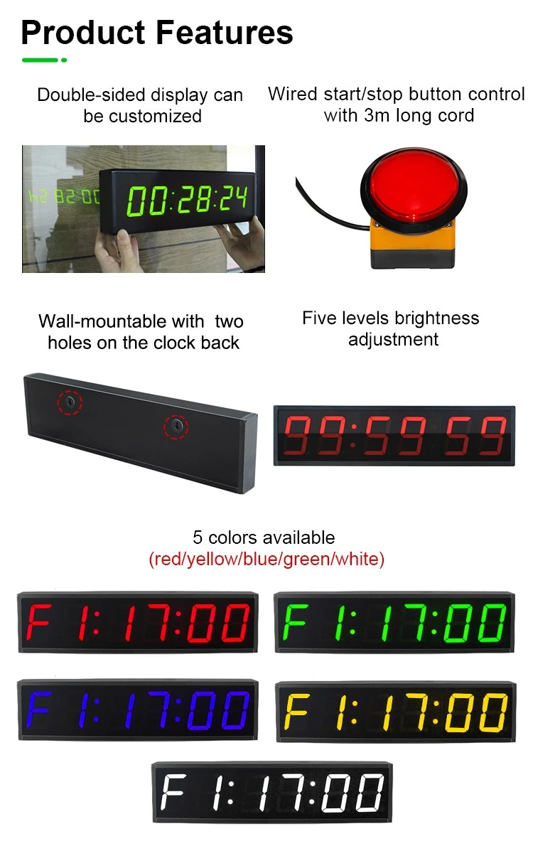 product-750-1190 LED green wall clock (5)
